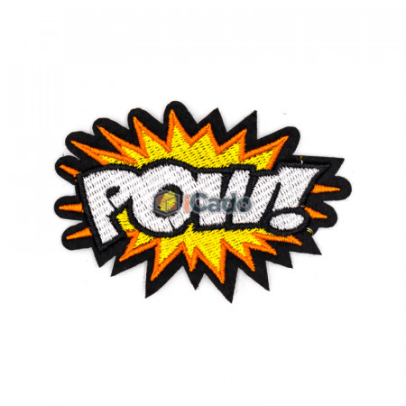 Emblema brodata POW! 9x6cm