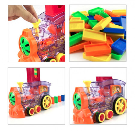 Trenuleț cu piese Domino, Domino Farm, model SC8347