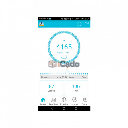 Brățară Fitness Roșie Letine Sistem: Andriod 4.3+ și iOS 8.0+ poza 2