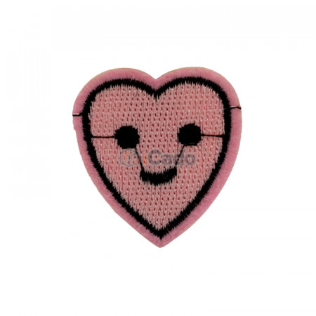 Emblema brodata in forma de inima 3.5x3.7cm