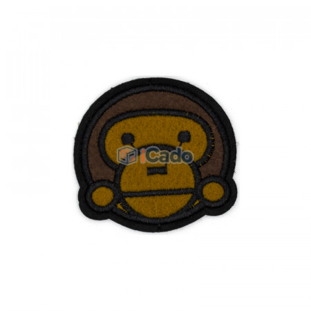Cap de maimuta brodat Dimensiune: 6.5 x 6 cm Modalitate de aplicare: lipici