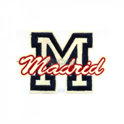 Emblema brodata Madrid 10.5x7cm