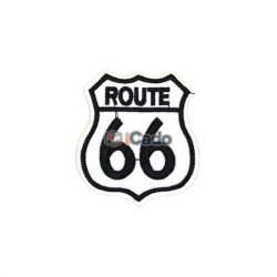 Emblema brodata Route 66 6.5x7.5cm