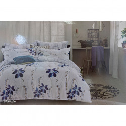 Lenjerie de pat cu 6 piese din bumbac satinat 250 x 230 cm LP6P-28