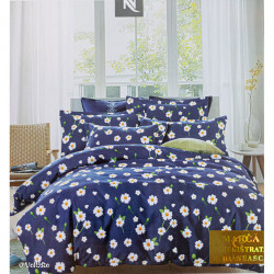 Lenjerie de pat cu 6 piese din bumbac satinat 250 x 230 cm LP6P-8