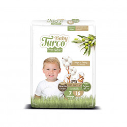 Set 16 Scutece Bumbac, Vegane pentru Copii 20 - 30 Kg Numărul 7