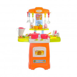 Bucătărie de jucărie cu sunete, lumini și cărucior de cumpărături, Kitchen Set model 889-123 poza 2