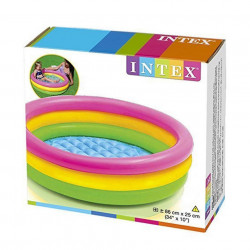 Piscină pentru copii marca Intex, dimensiune 86 x 25 cm, multicolor cu 3 inele poza 3