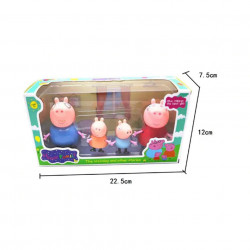 Cutie cu Purcelușii Peppa Pig - Set de 4 figurine
