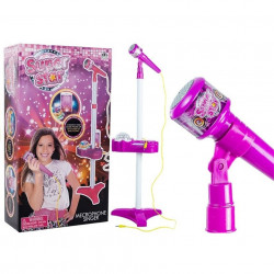 Microfon Super Star cu proiector pentru fetițe de 3 ani+