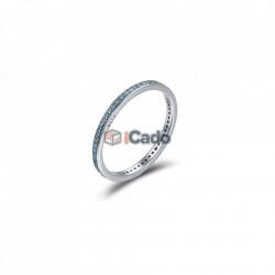 Inel din argint Luminous CZ Round
