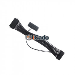 Cablu adaptor ATX 24 pin de 30cm pentru Mineri, Conectare 2 surse de alimentare poza 2
