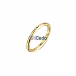 Inel din argint Droplets Stackable BAMOER 100% 925 auriu