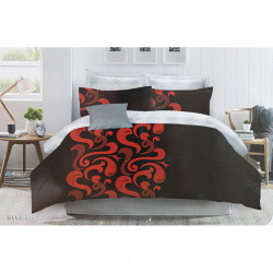 Lenjerie de pat cu 6 piese din bumbac satinat 250 x 230 cm LP6P-3