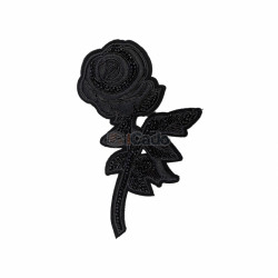 Trandafir brodat 15x9.5cm