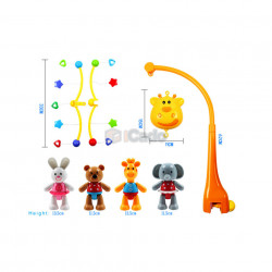 Carusel muzical Girafă pentru bebeluși GoodWay 6919 poza 3