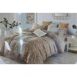 Lenjerie de pat cu 6 piese din bumbac satinat 250 x 230 cm LP6P-24