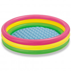 Piscină pentru copii marca Intex, dimensiune 147 x 33 cm, multicolor cu 3 inele poza 1