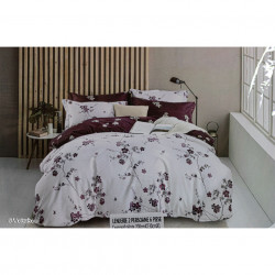Lenjerie de pat cu 6 piese din bumbac finet 250 x 230 cm LP6PF-24