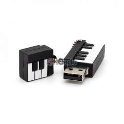 Memorie USB de 16GB în formă de pian (Alb / Negru) poza 3