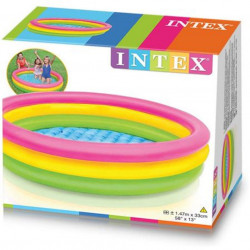 Piscină pentru copii marca Intex, dimensiune 147 x 33 cm, multicolor cu 3 inele poza 3