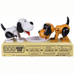 Pușculiță Dog Money Safe cu doi căței mereu flămânzi My Dog Piggy Bank