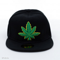 Șapcă logo Marijuana neagră poza 2