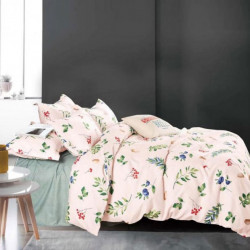 Lenjerie de pat cu 6 piese din bumbac satinat 250 x 230 cm LP6P-2