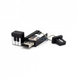 Memorie USB de 16GB în formă de pian (Alb / Negru) poza 2