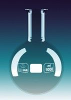 Balon simplu gat ingust fund rotund - 100 ml
