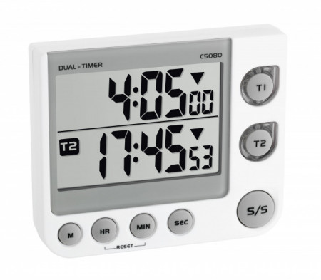 cronometru cu 2 canale si alarma vizuala