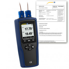 Debitmetru cu ultrasunete PCE-TDS 100HS cu sonda temperatura si certificate
