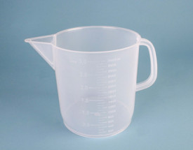 Pahar Berzelius material PP cu toarta, forma joasa - 3000 ml