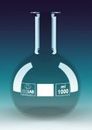 Balon simplu gat ingust fund plat - 6000 ml
