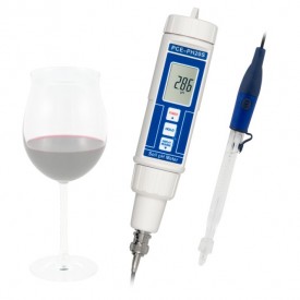 PH-metru pentru vin si bere cu certificat de calibrare ISO PCE-PH20WINE