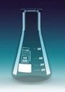 Pahar Erlenmeyer sticla, gat larg - 50 ml