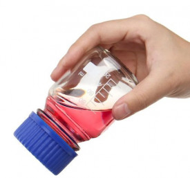 Sticla alba cu capac filetat autoclavabila 140 grd - 100 ml