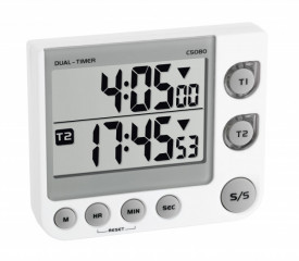 Cronometru cu 2 canale si alarma vizuala