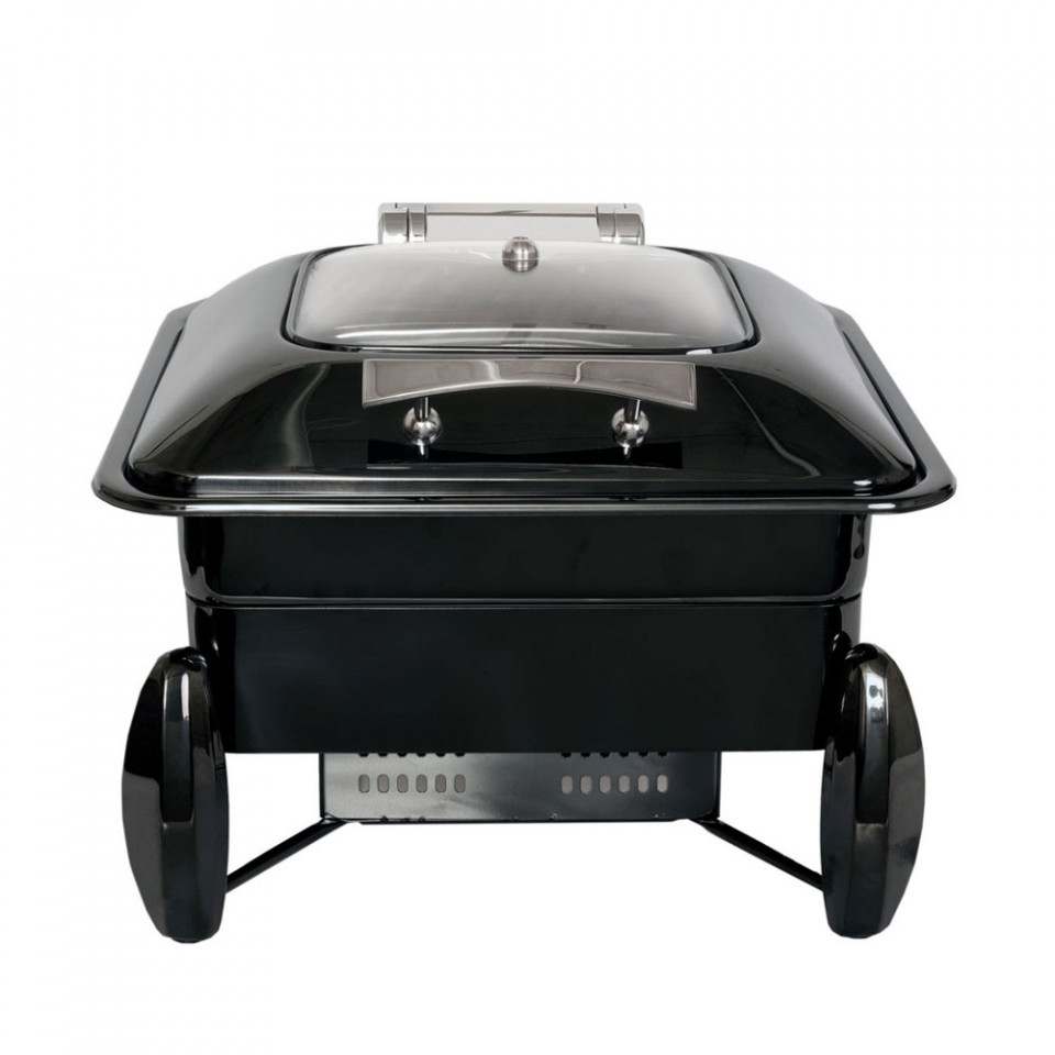 Chafing dish combo GN 2/3 gazinductie Negru Rosehome.ro
