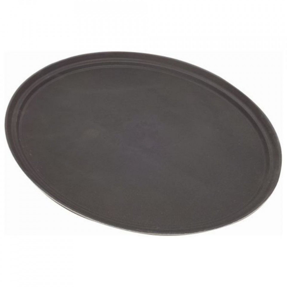 Tava bar fibra sticla neagra ovala 79x58 cm 3100GR-004 - 1