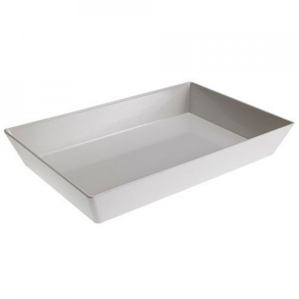 Tava melamina rectangulara alb 45x30x7,5h T8402 - 1
