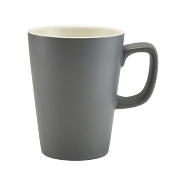Cana mug Genware Porcelain 34cl Matt Grey 322135MG - 1