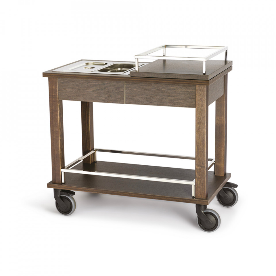 Carucior cocktail maro deschis 90x50x90,5cm V420451011 - 1