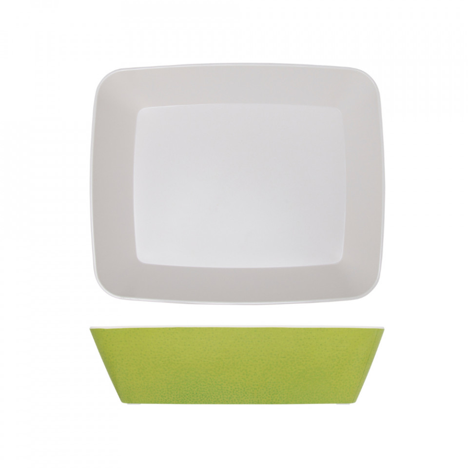 Bol patrat melamina Lime GN 1/2 Seville 32.5x26.5x8cm SV120144 - 1