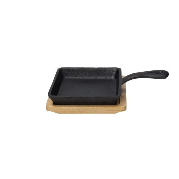 Set fonta tigaie+platou lemn 14.5cm W8458X7FUTA - 1