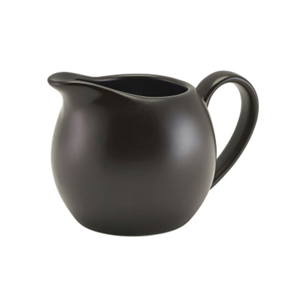 Recipient lapte Genware Porcelain 14cl Matt Black 373114MBK - 1