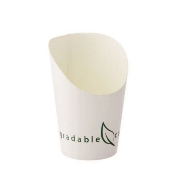 Set pahar cartofi prajiti biodegradabil 9x14,8 cm Q4006 - 1