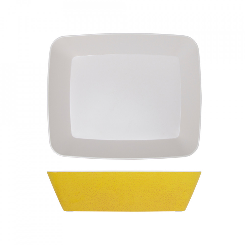 Bol patrat melamina Lemon Yellow GN1/2 Seville 32.5x26.5x8cm SV120142 - 1
