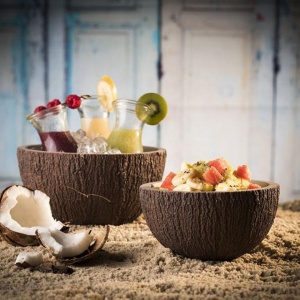 Bol servire ciment Coconut 1L/18x18cm 30020