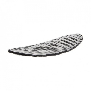 Platou servire sticla Silica Boat Grey 28x12 cm 26002796